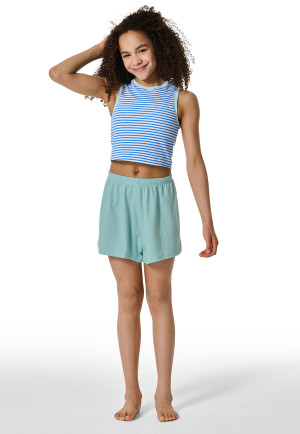 Short pyjamas double rib stripes aquarium - Nightwear