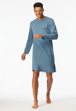 Nachthemd langarm graphit - Comfort Nightwear