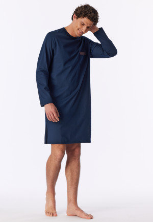 Nachthemd met lange mouwen, koperkleurig - Comfort Nightwear