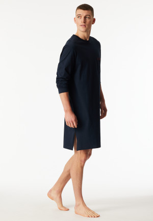 Nachthemd langarm nachtblau - Comfort Nightwear
