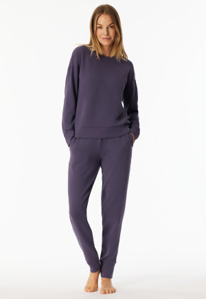 Sweat-shirt Interlock indigo - Mix+Relax