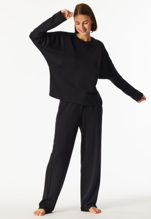 Sweatshirt langarm wärmend schwarz - Mix+Realx