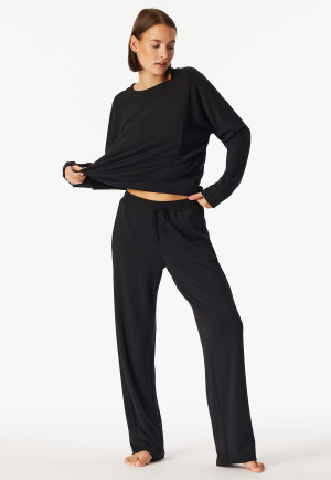 Lange verwarmende broek zwart - Mix+Realx