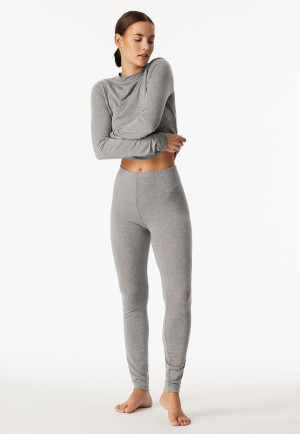 Leggings grau-meliert - Premium Warming