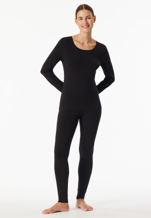 Shirt langarm wärmen schwarz - Invisible Soft Warming