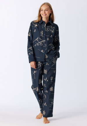 Pyjama lang Flanell multicolor - Family