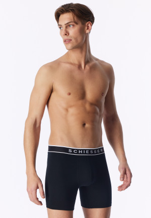 Lange shorts, set van 2, zwart - 95/5