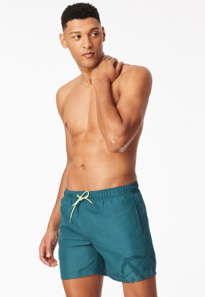 Swim trunks woven fabric crossbow green - Aqua