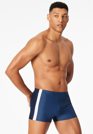 Badehose Jersey Schlüsseltasche schwarz - Aqua