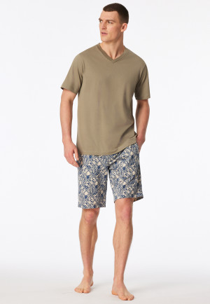 Shirt korte mouw v-hals jade - Mix+ Relax