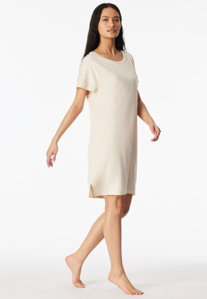 Nachthemd korte mouw interlock parelmoer - Modern Allure