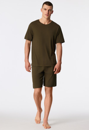 Short pyjamas olive - Modern Bonded