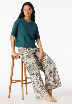 Shirt kurzarm Heavy Single Jersey grün - Mix+Relax