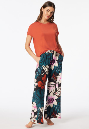 Maglietta a maniche corte in terracotta - Mix+ Relax