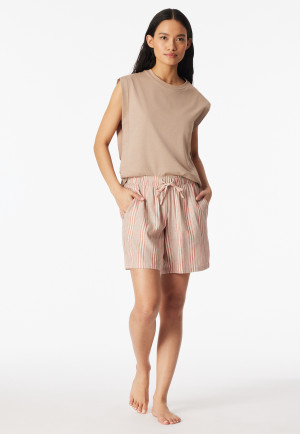 Korte geweven broek strepen multicolour - Mix+ Relax