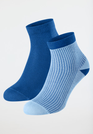 Men's socks 2-pack medium high blue - Fashion