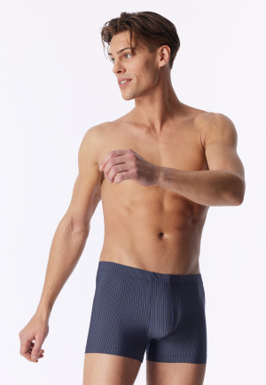 Short con strisce in denim slavato - Pure Micro