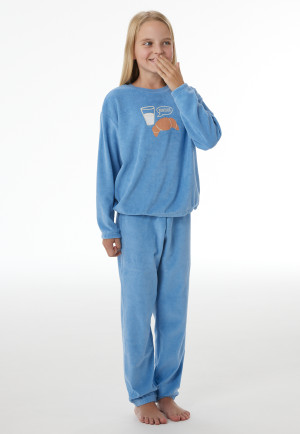 Schlafanzug lang Frottee Bündchen air - Nightwear