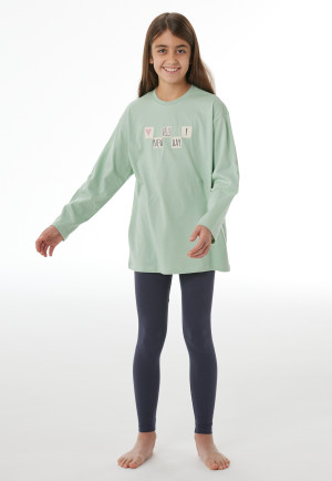 Long pyjamas in pastel green - Nightwear