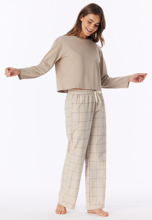 Shirt langarm bright taupe - Mix+Relax