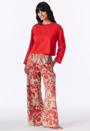 Long-Sleeve Shirt, chilli red - Mix+ Relax