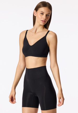 High Waist Biker Shorts seamless Jersey schwarz - Seamless Contouring
