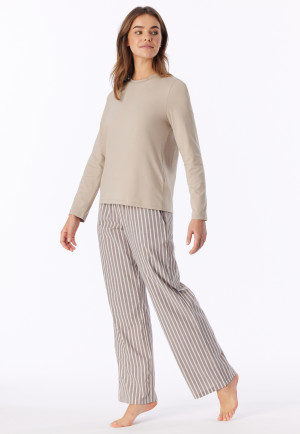 Shirt met lange mouwen, bright taupe - Mix+ Relax