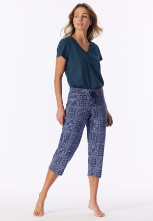 3/4-broek met veelkleurig bedrukking - Mix+ Relax