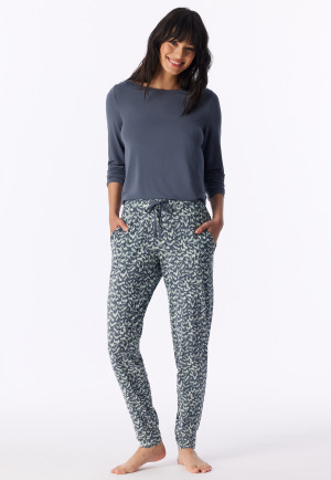 Langere broek met elastische manchetten en veren, multicolor - Mix+ Relax