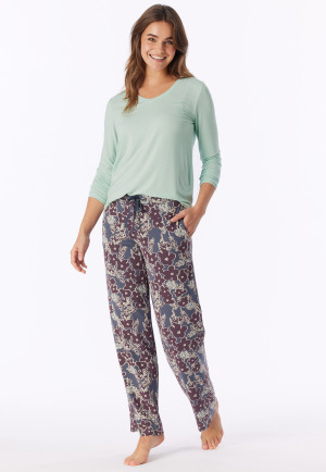 Lange broek met veelkleurige bloemenprint - Mix+ Relax