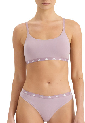 Bustier with removable pads Purple - ADIDAS