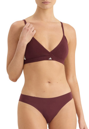 Slip lot de 3 Bordeaux/Beige/Noir - ADIDAS