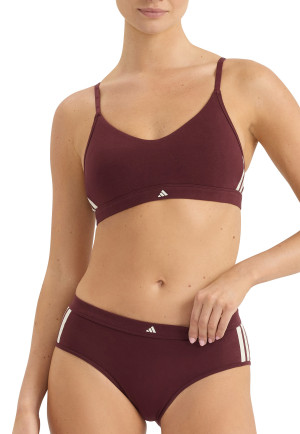 Soft-bh met cups Bordeaux - ADIDAS