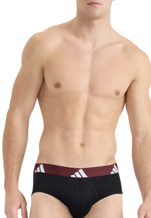 Slip 3-pack Zwart met patroon - ADIDAS