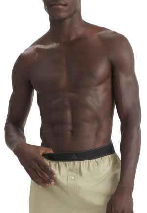 Boxer shorts with button placket 2-pack Olive/Khaki- ADIDAS