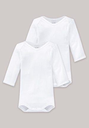 Schiesser Baby-M/ädchen Strampler 2er Pack