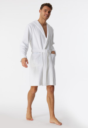 Bathrobe terry cloth 100 cm (39.37in) white - Essentials