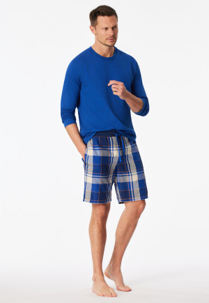 Bermuda Webware royal kariert - Mix+Relax