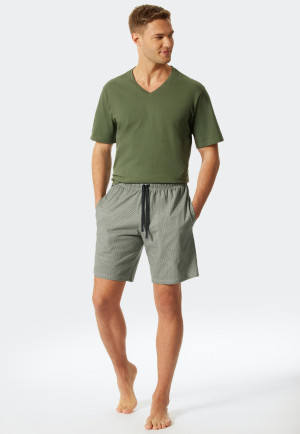 Bermuda shorts jersey khaki patterned - Mix & Relax