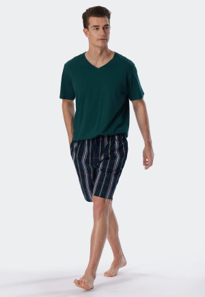Bermudashorts Webware Organic Cotton kariert mehrfarbig - Mix+Relax