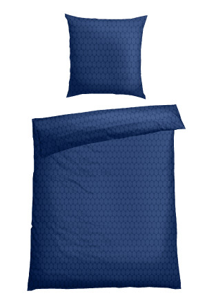Set di biancheria da letto a 2 pezzi, blu - flanella fine