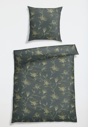 Bettwäsche 2-teilig Satin jade gemustert - SCHIESSER Home