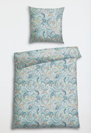 Bed linen 2-piece satin paisley patterned multicolored - SCHIESSER Home