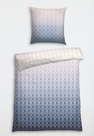 Bed linen 2-piece satin rosé patterned - SCHIESSER Home