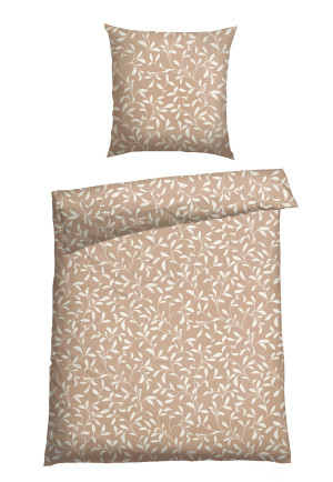 Bed linen two-piece Renforcé sand patterned - SCHIESSER Home