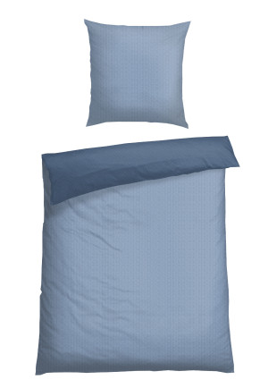 Tweedelige set bedlinnen Renforcé blauw - SCHIESSER Home