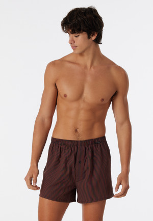 Confezione da 2 boxer in tessuto tramato in tinta unita a righe, multicolore - Boxershorts Multipacks