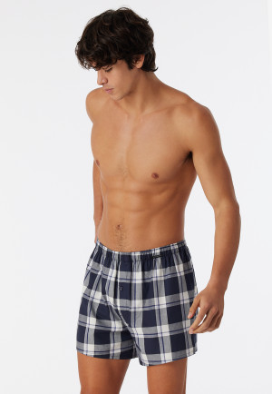 Boxer shorts 2-pack woven fabric solid checked multicolored - Boxershorts Multipacks