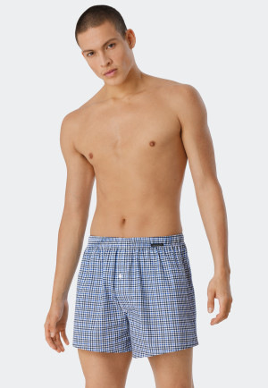 Boxershorts 2er-Pack Webware uni kariert mehrfarbig - Fun Prints