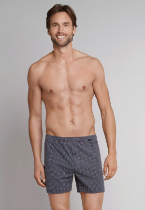 Boxershort antraciet-wit - Ebony